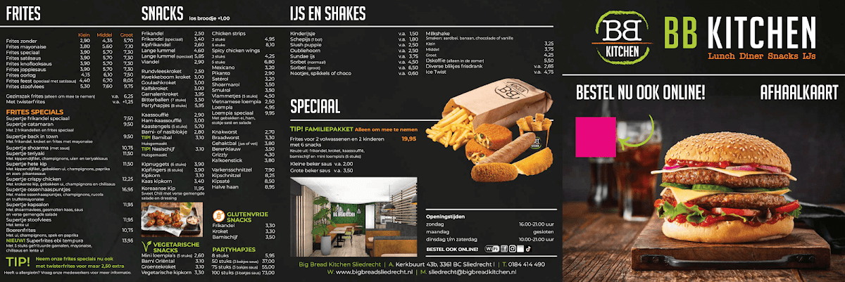 Menu Big Bread Kitchen Sliedrecht-2